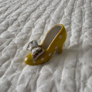 Vintage Miniature Glass High Heel Shoe